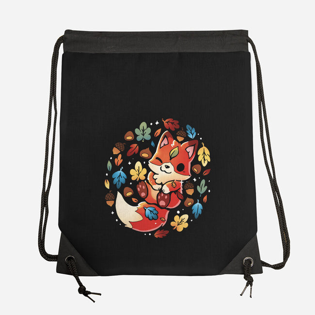 Fox Leaf-None-Drawstring-Bag-Vallina84