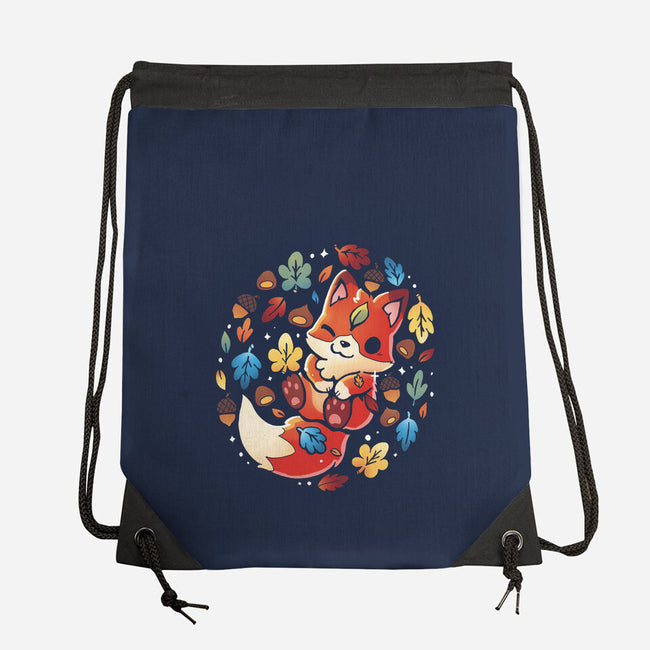 Fox Leaf-None-Drawstring-Bag-Vallina84