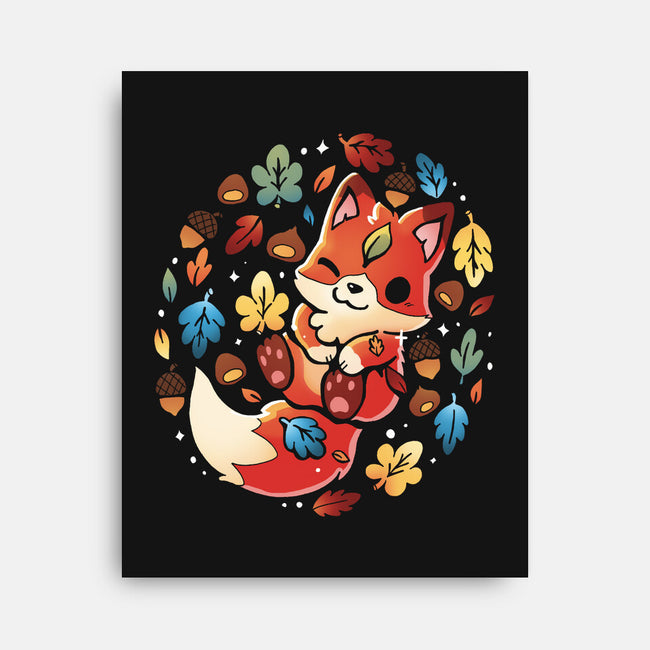 Fox Leaf-None-Stretched-Canvas-Vallina84