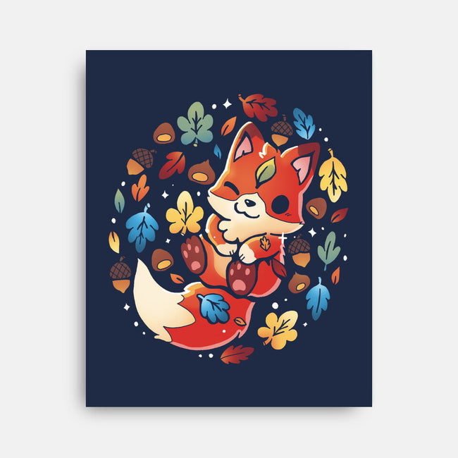 Fox Leaf-None-Stretched-Canvas-Vallina84