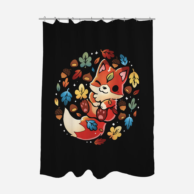 Fox Leaf-None-Polyester-Shower Curtain-Vallina84