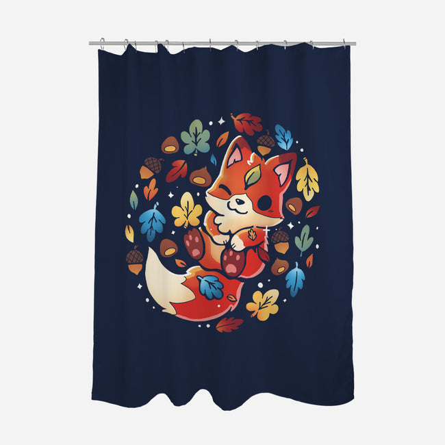 Fox Leaf-None-Polyester-Shower Curtain-Vallina84