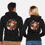Fox Leaf-Unisex-Zip-Up-Sweatshirt-Vallina84