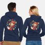 Fox Leaf-Unisex-Zip-Up-Sweatshirt-Vallina84
