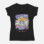 Wistella Cereals Vintage-Womens-V-Neck-Tee-LAGELANTEE