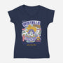 Wistella Cereals Vintage-Womens-V-Neck-Tee-LAGELANTEE