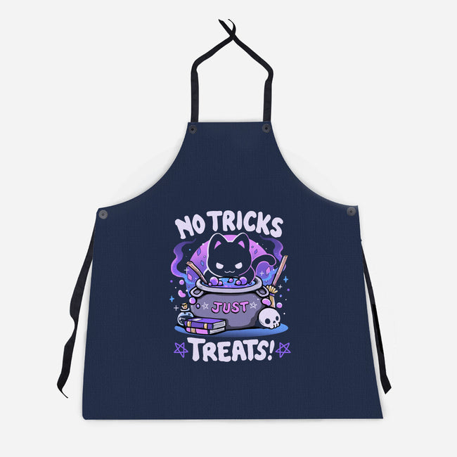 No Tricks Just Treats-Unisex-Kitchen-Apron-Vallina84