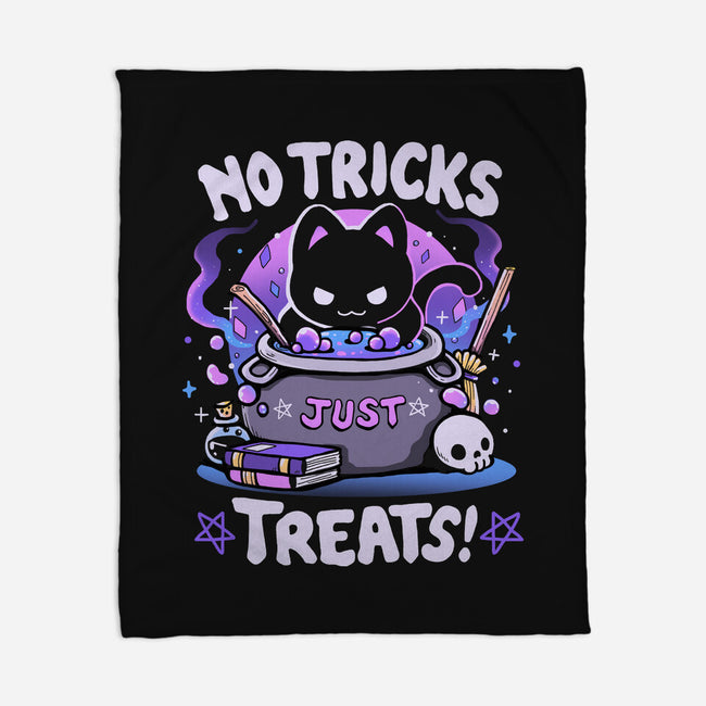 No Tricks Just Treats-None-Fleece-Blanket-Vallina84