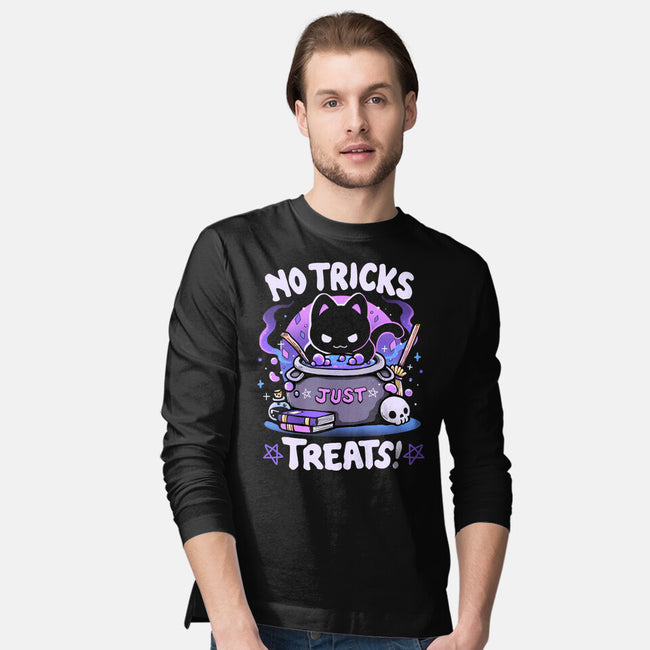 No Tricks Just Treats-Mens-Long Sleeved-Tee-Vallina84