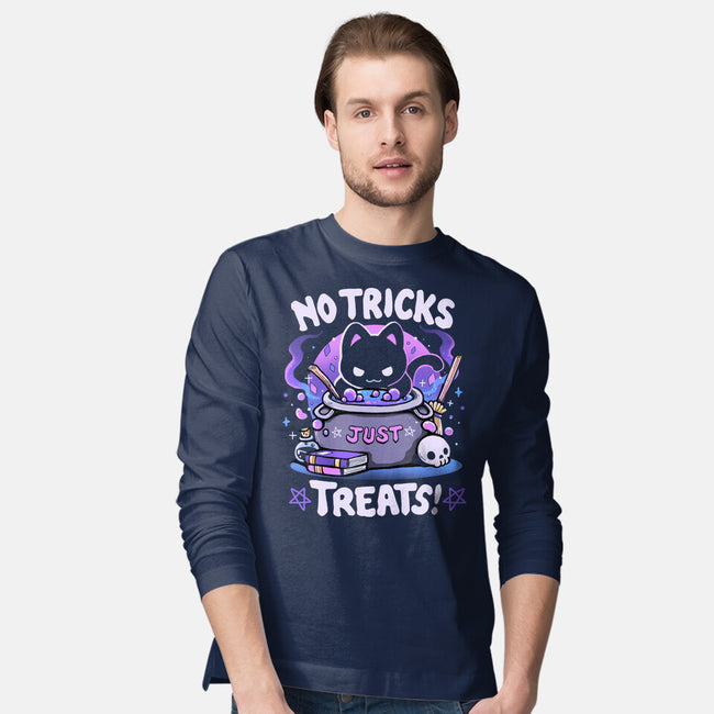 No Tricks Just Treats-Mens-Long Sleeved-Tee-Vallina84