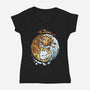 Ying Yang Seasons-Womens-V-Neck-Tee-Vallina84