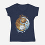 Ying Yang Seasons-Womens-V-Neck-Tee-Vallina84