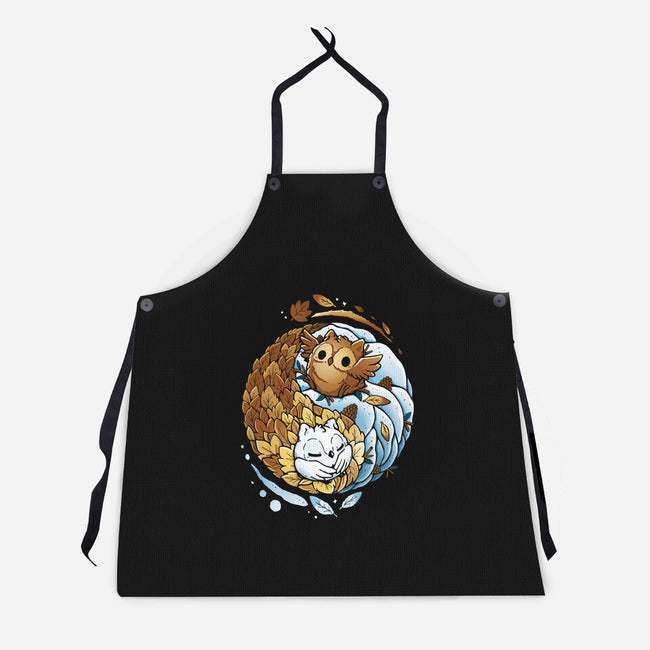 Ying Yang Seasons-Unisex-Kitchen-Apron-Vallina84