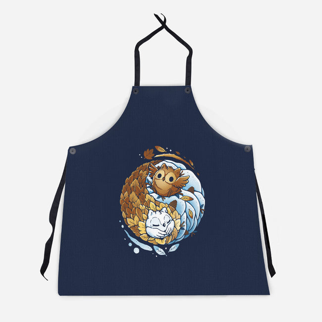 Ying Yang Seasons-Unisex-Kitchen-Apron-Vallina84