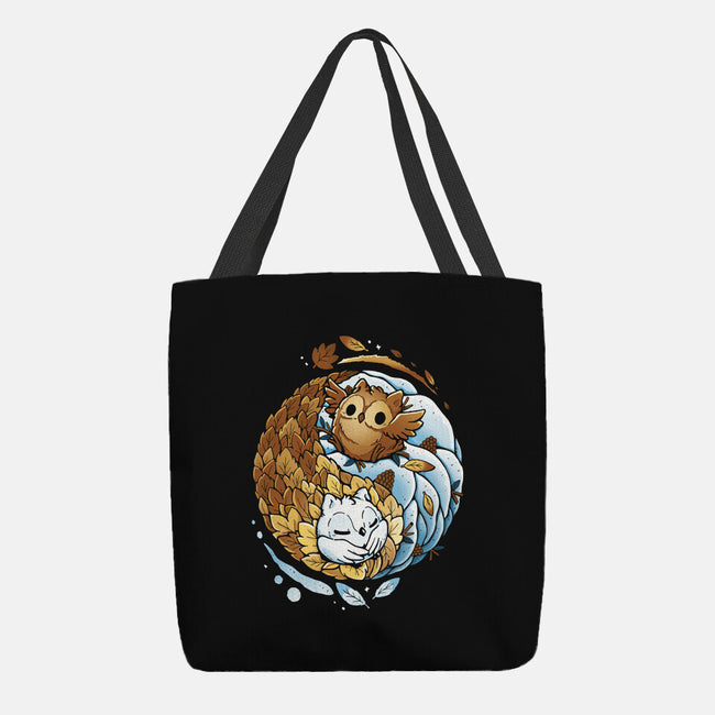 Ying Yang Seasons-None-Basic Tote-Bag-Vallina84