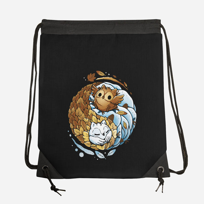 Ying Yang Seasons-None-Drawstring-Bag-Vallina84