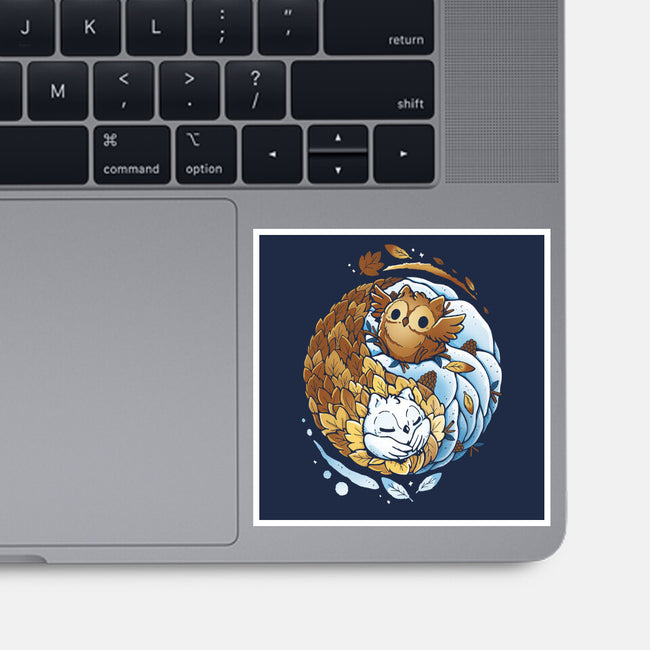 Ying Yang Seasons-None-Glossy-Sticker-Vallina84
