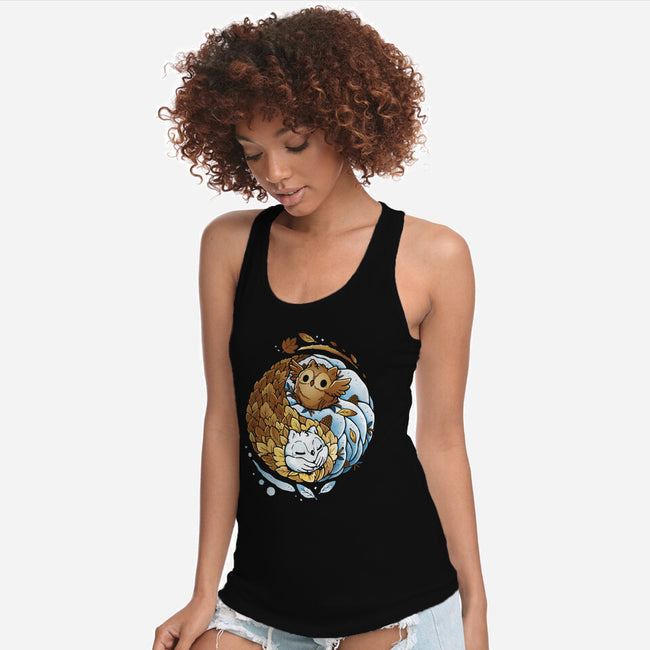 Ying Yang Seasons-Womens-Racerback-Tank-Vallina84