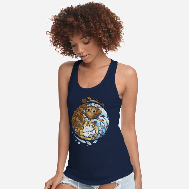 Ying Yang Seasons-Womens-Racerback-Tank-Vallina84