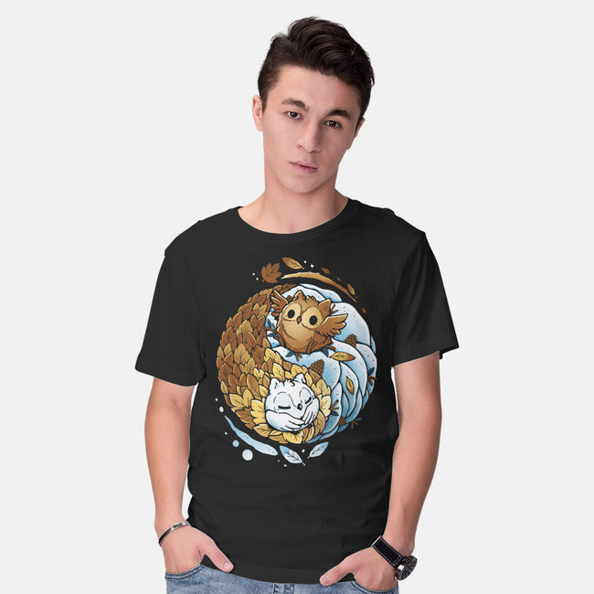 Ying Yang Seasons-Mens-Basic-Tee-Vallina84