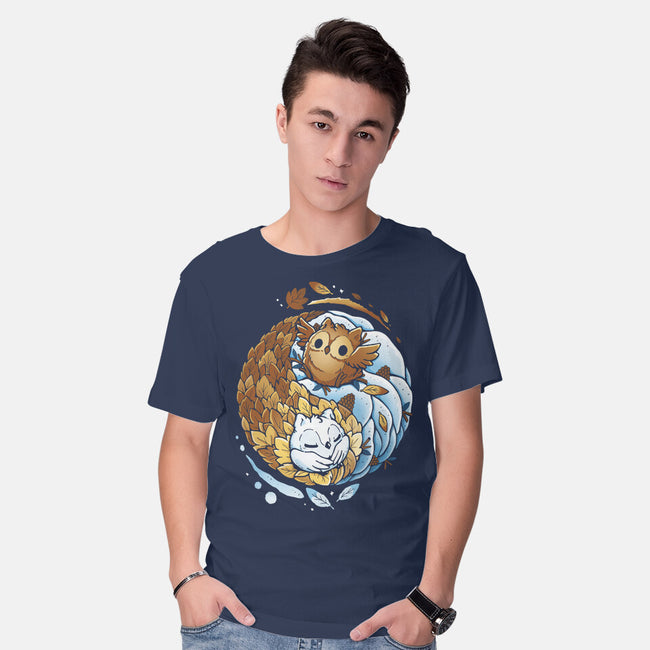 Ying Yang Seasons-Mens-Basic-Tee-Vallina84