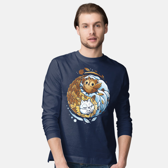 Ying Yang Seasons-Mens-Long Sleeved-Tee-Vallina84