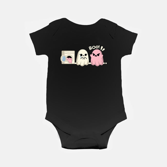 Pink Laundry Ghost-Baby-Basic-Onesie-NemiMakeit