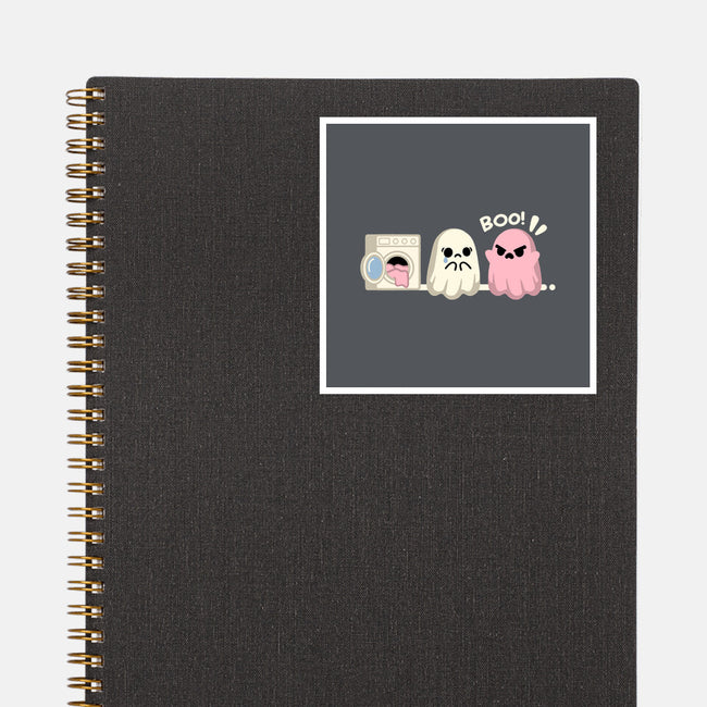 Pink Laundry Ghost-None-Glossy-Sticker-NemiMakeit