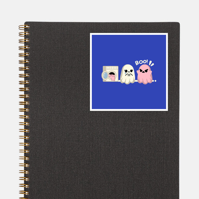 Pink Laundry Ghost-None-Glossy-Sticker-NemiMakeit