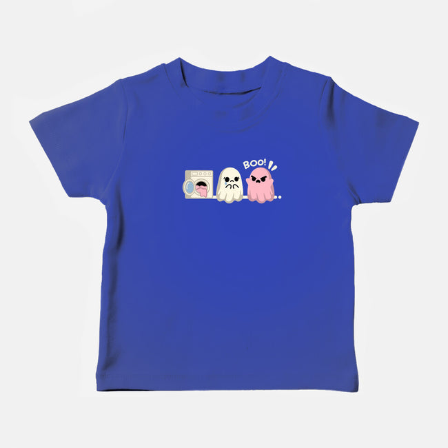 Pink Laundry Ghost-Baby-Basic-Tee-NemiMakeit