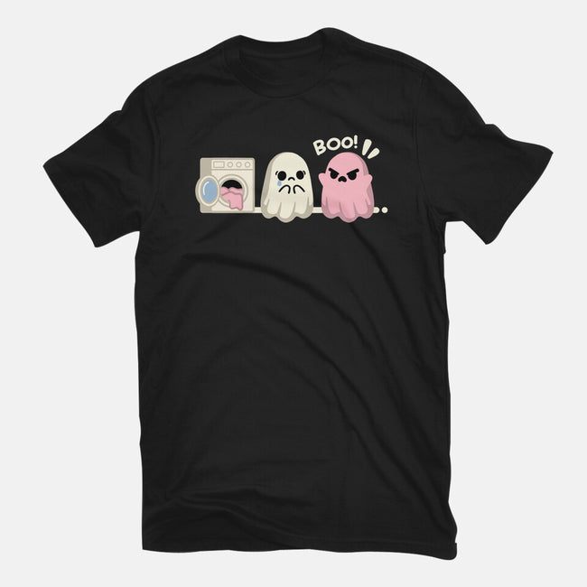 Pink Laundry Ghost-Womens-Basic-Tee-NemiMakeit