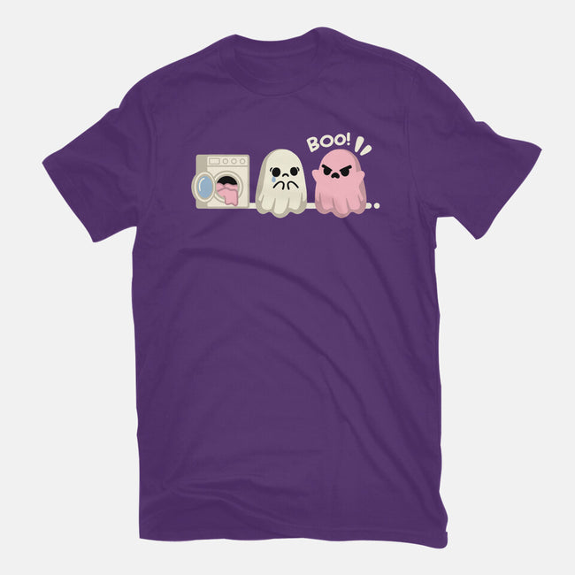 Pink Laundry Ghost-Womens-Basic-Tee-NemiMakeit