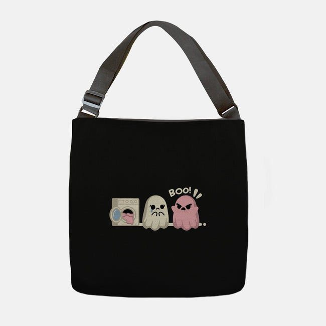 Pink Laundry Ghost-None-Adjustable Tote-Bag-NemiMakeit