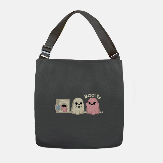 Pink Laundry Ghost-None-Adjustable Tote-Bag-NemiMakeit