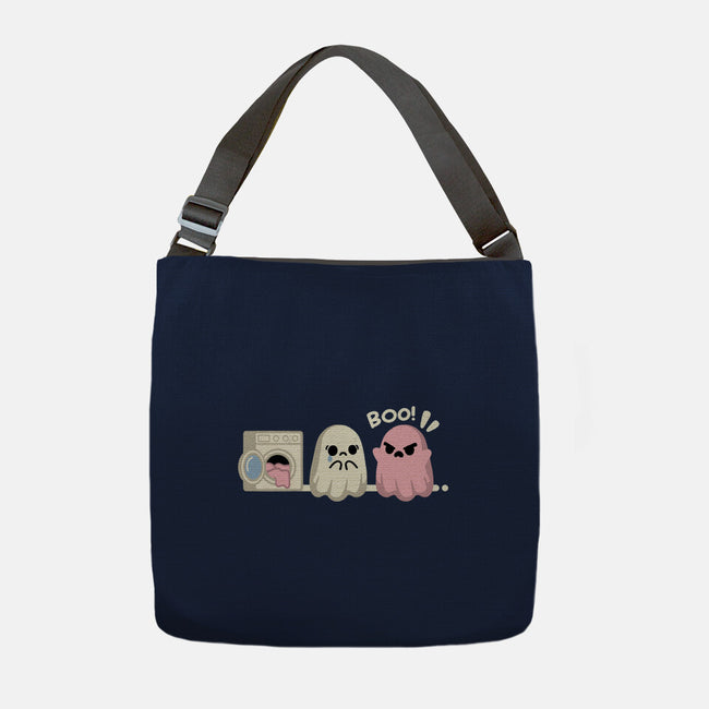 Pink Laundry Ghost-None-Adjustable Tote-Bag-NemiMakeit