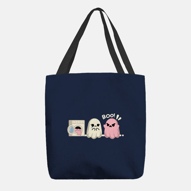 Pink Laundry Ghost-None-Basic Tote-Bag-NemiMakeit