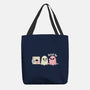 Pink Laundry Ghost-None-Basic Tote-Bag-NemiMakeit