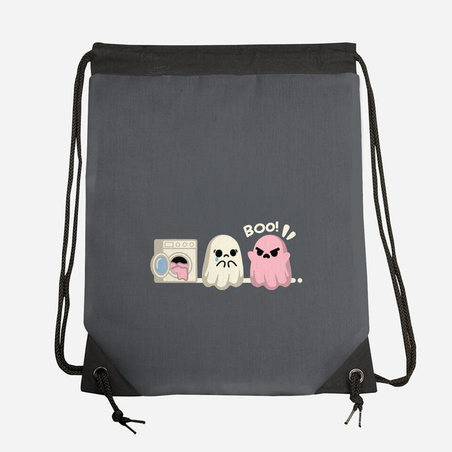 Pink Laundry Ghost-None-Drawstring-Bag-NemiMakeit