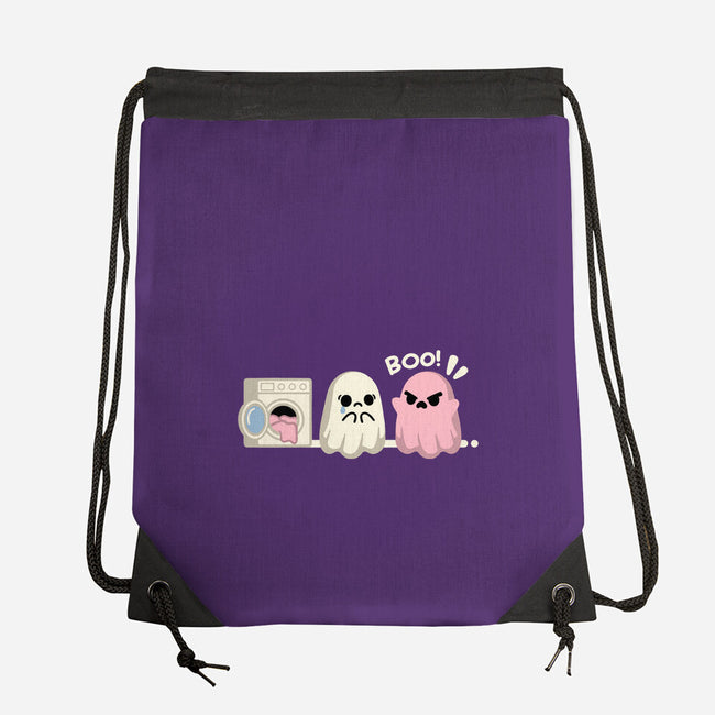 Pink Laundry Ghost-None-Drawstring-Bag-NemiMakeit