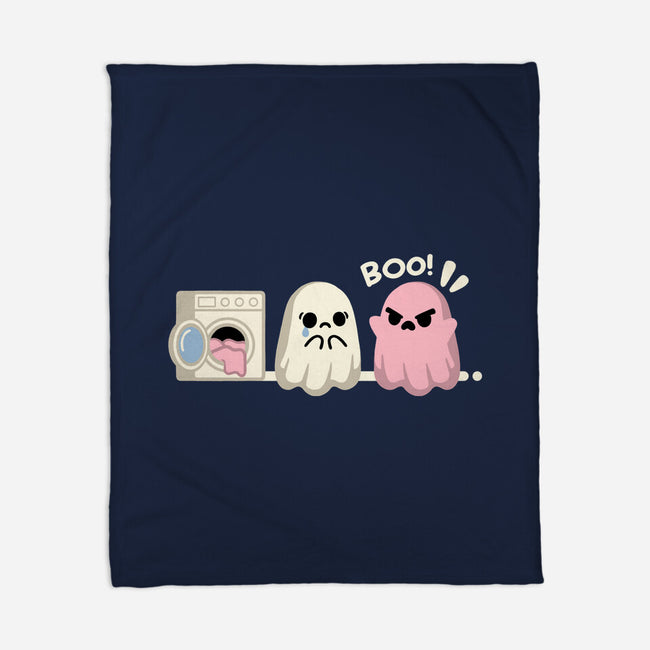 Pink Laundry Ghost-None-Fleece-Blanket-NemiMakeit