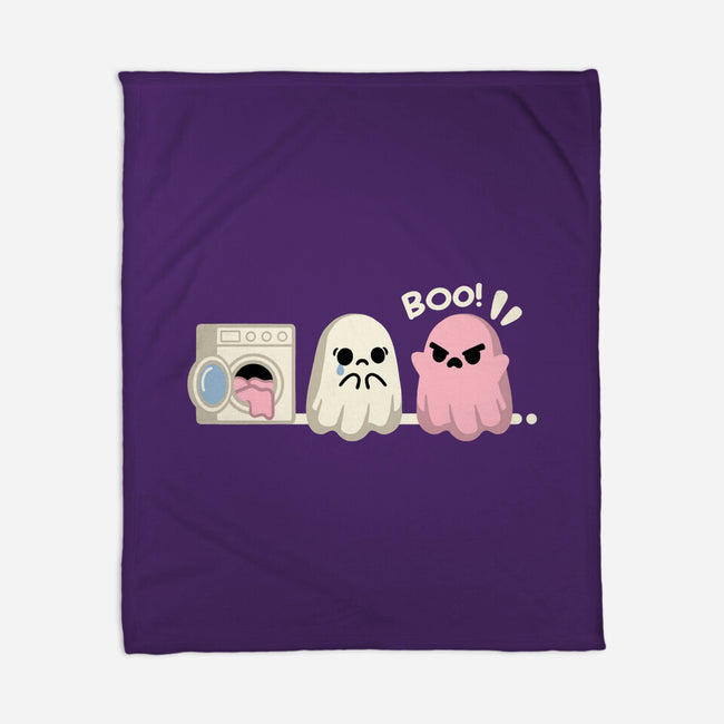 Pink Laundry Ghost-None-Fleece-Blanket-NemiMakeit
