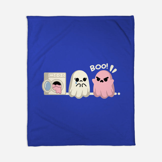 Pink Laundry Ghost-None-Fleece-Blanket-NemiMakeit