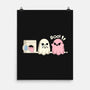 Pink Laundry Ghost-None-Matte-Poster-NemiMakeit