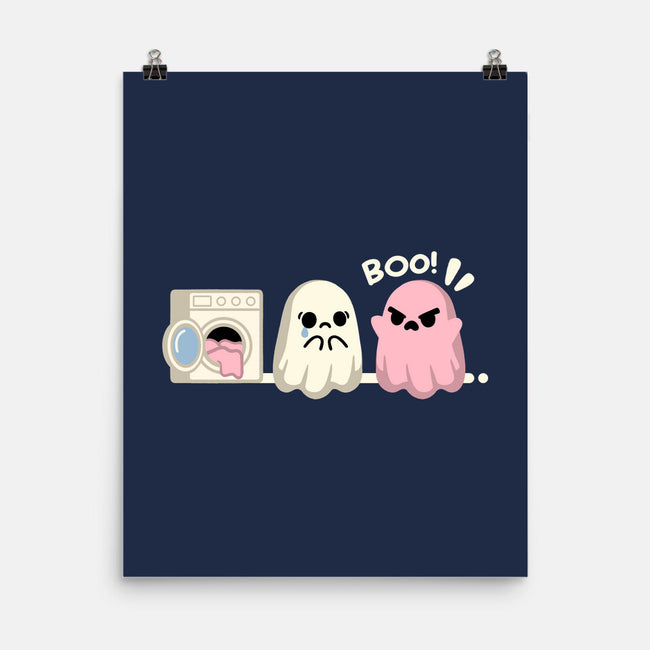 Pink Laundry Ghost-None-Matte-Poster-NemiMakeit