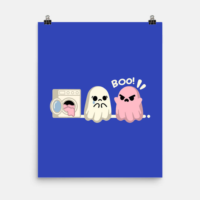 Pink Laundry Ghost-None-Matte-Poster-NemiMakeit