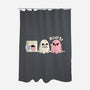 Pink Laundry Ghost-None-Polyester-Shower Curtain-NemiMakeit