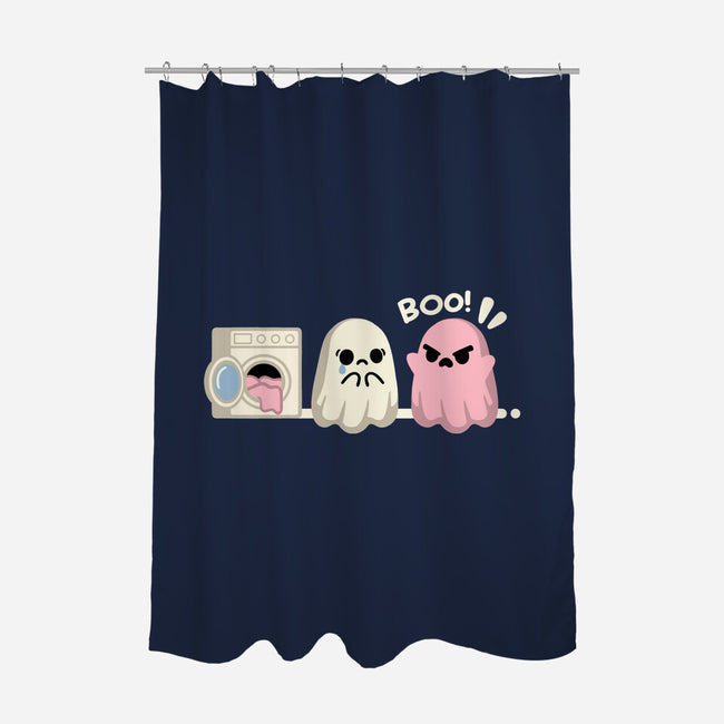 Pink Laundry Ghost-None-Polyester-Shower Curtain-NemiMakeit