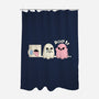 Pink Laundry Ghost-None-Polyester-Shower Curtain-NemiMakeit