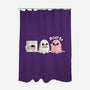 Pink Laundry Ghost-None-Polyester-Shower Curtain-NemiMakeit