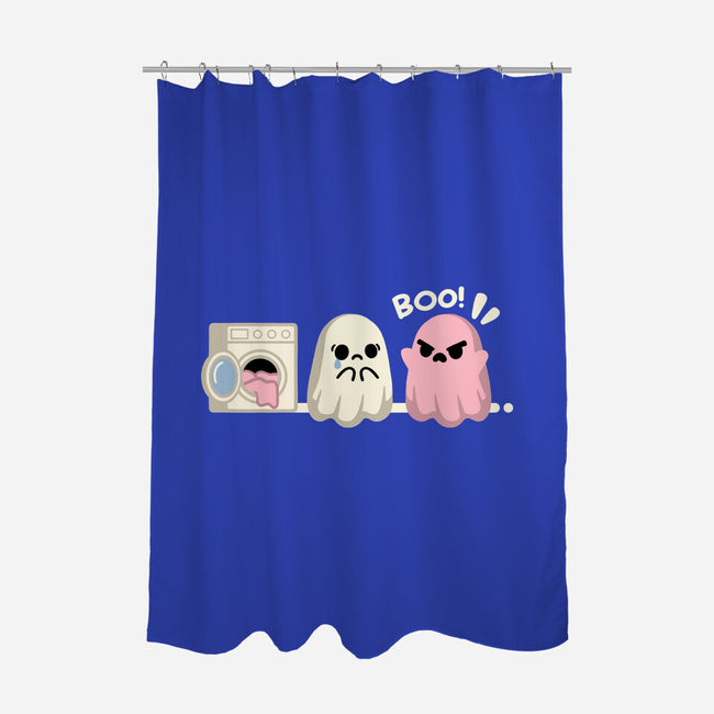 Pink Laundry Ghost-None-Polyester-Shower Curtain-NemiMakeit